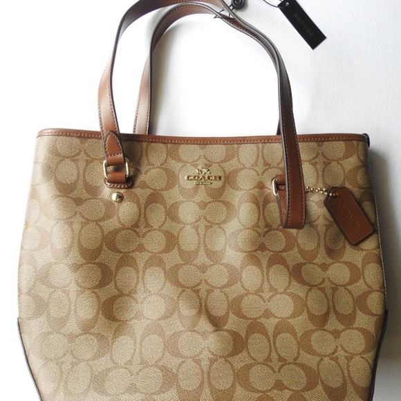 Coach Handbags - NWT Coach F58294 Tote Signature Canvas Handbag